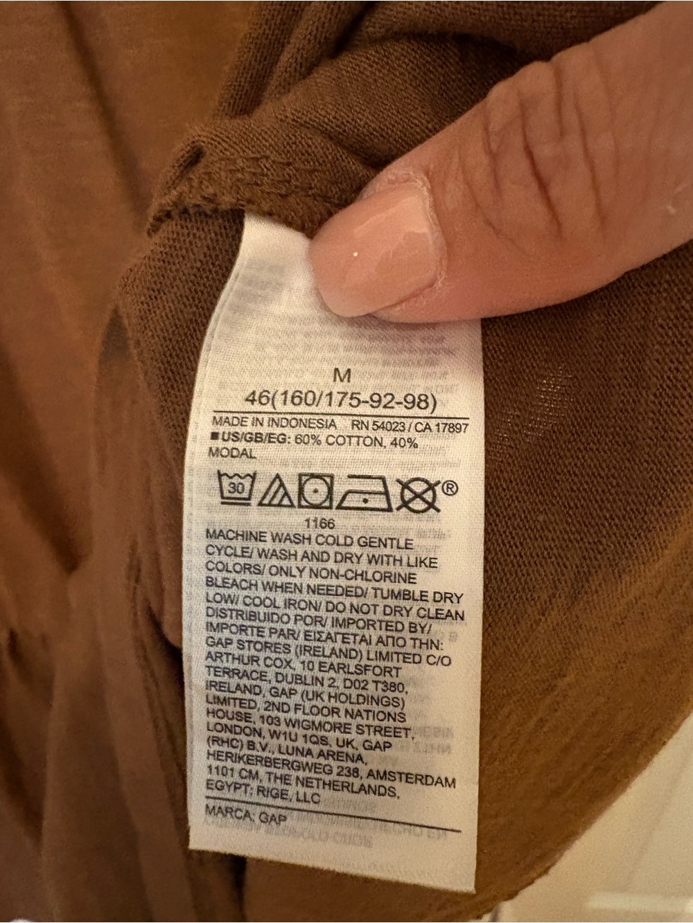 GAP Sleeveless Tiered Dress - Brown Medium - Picture 3 of 3